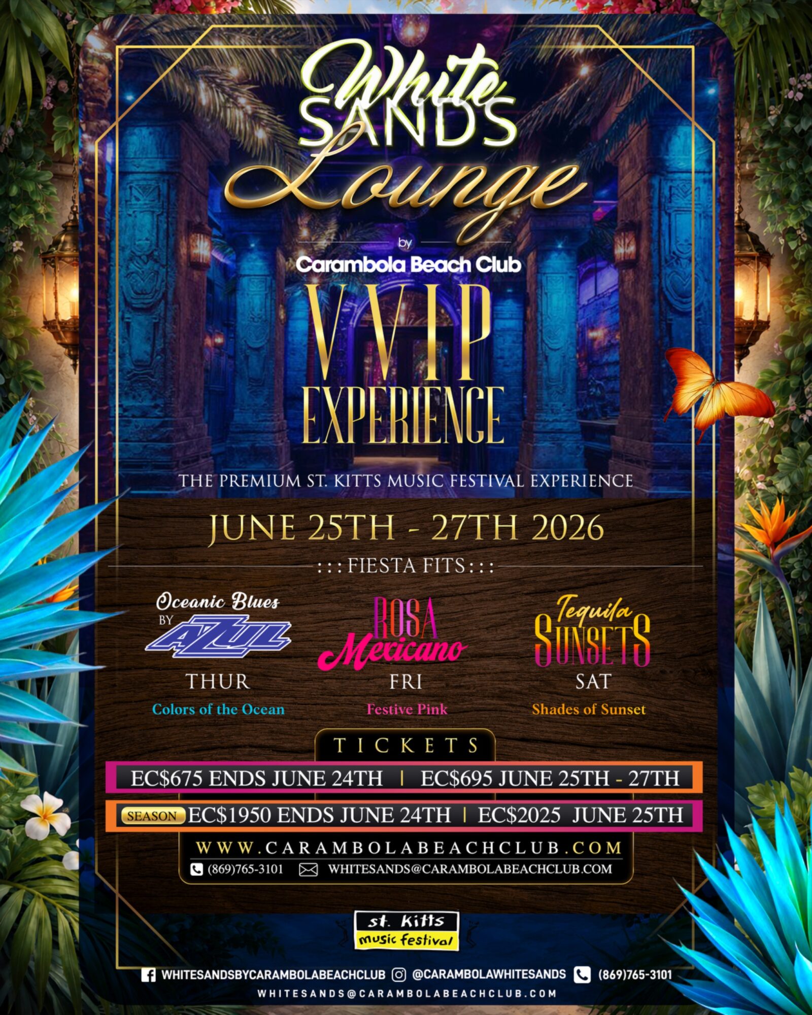 Carambola Whitesands Lounge at St.Kitts Music Festival